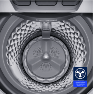 Frigidaire lavadora automática impeller 18kg gris premium