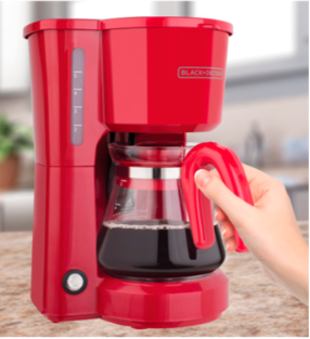 Black &amp; Decker cafetera 5 tazas rojo