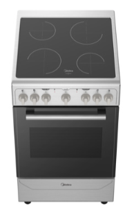Midea cocina eléctrica 20&quot; vitro-cerámica acero inoxidable