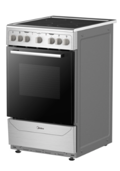 Midea cocina eléctrica 20&quot; vitro-cerámica acero inoxidable