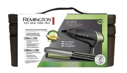 Remington combo alisadora y secador terapia de aguacate S