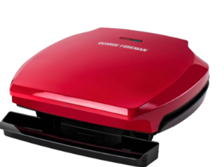 George Foreman parrilla tipo grill 5 porciones-roja