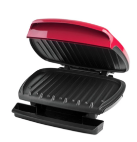 George Foreman parrilla tipo grill 5 porciones-roja