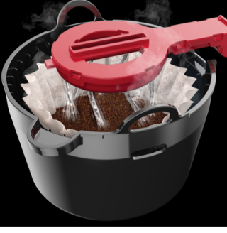 Black &amp; Decker cafetera 12 tazas inoxidable digital