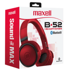 Maxell audífonos full size headphone rojo