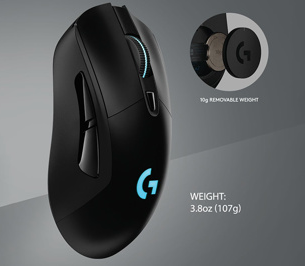 Logitech mouse lightspeed Hero 16K negro
