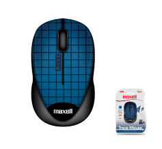 Maxell mouse óptico inalámbrico (rojo-negro-azul)