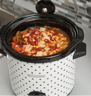 Black &amp; Decker olla de cocción lenta 4l blanca-negro