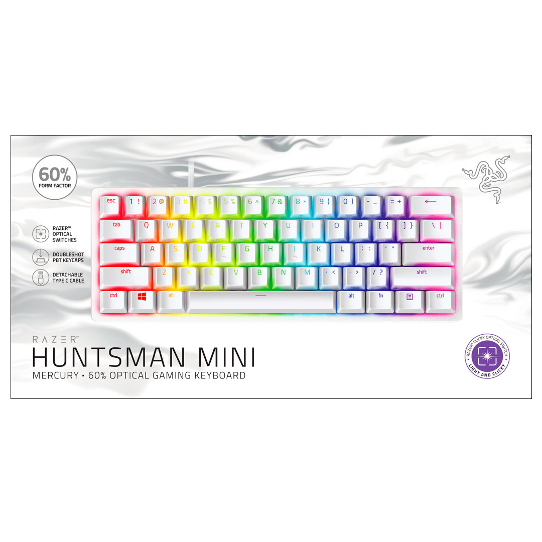 Teclado con retroiluminación - Razer Huntsman Mini