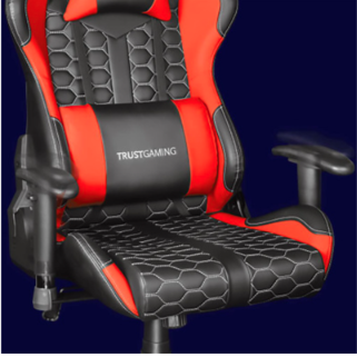 Trust silla gaming gxt 708r resto rojo