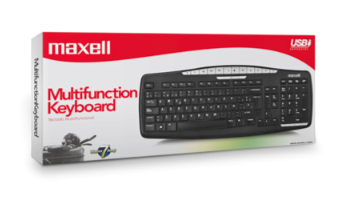 Maxell teclado multifuncional slim usb kb-100