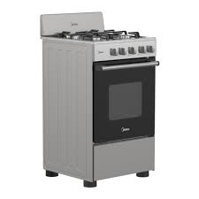 Midea cocina a gas 20 pulgadas 4 quemadores hierro fundido MGS20F0BKAGG-CA