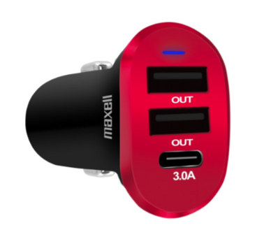 Maxwell cargador para carro USB 3 puertos