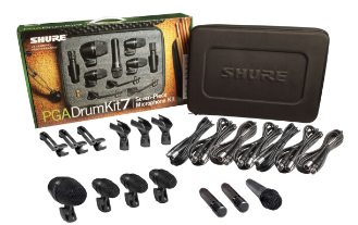 SHURE - Set de micrófonos para batería PGA