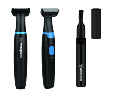 Westinghouse set doble afeitado masculino afeitadora + detallador