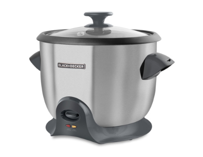 Black &amp; Decker olla arrocera 20 tz cocidas acero inoxidable
