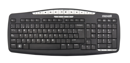 Maxell teclado multifuncional slim usb kb-100
