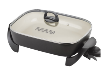 Black &amp; Decker sartén eléctrico rec. ceramica 15 pulg.