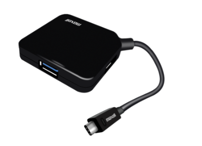 Maxell Hub de 4 puertos USB con entrada Tipo C