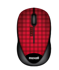 Maxell mouse óptico inalámbrico (rojo-negro-azul)