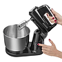 Black & Decker batidora de pedestal negra, de acero inoxidable, 250w con tazón