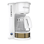 Black & Decker coffee maker blanco con dorado