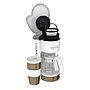 Black & Decker coffee maker blanco con dorado