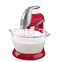 Black & Decker batidora de pedestal roja 250w con tazón
