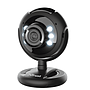 Trust cámara web spotlight pro, con luz led usb negro