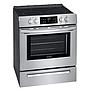 Frigidaire cocina eléctrica 30 vitro-cerámica 4 quemadores control frontal