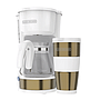Black & Decker coffee maker blanco con dorado