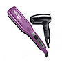 Remington combo secador y alisador cerámica + iones wet