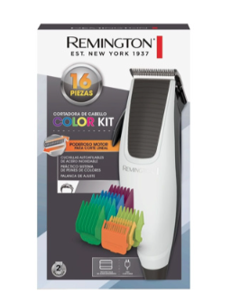 Remington kit cortadora de cabello 16 piezas cromada