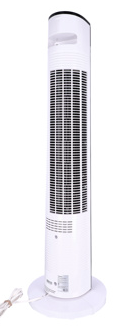 Midea ventilador de torre cool elegance 41” blanco y negro
