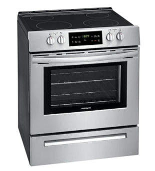 Frigidaire cocina eléctrica 30 vitro-cerámica 4 quemadores control frontal