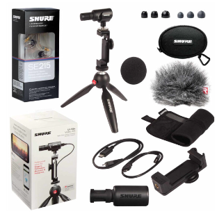 SHURE - KIT de grabación para móviles MOTIV MV88+/SE215